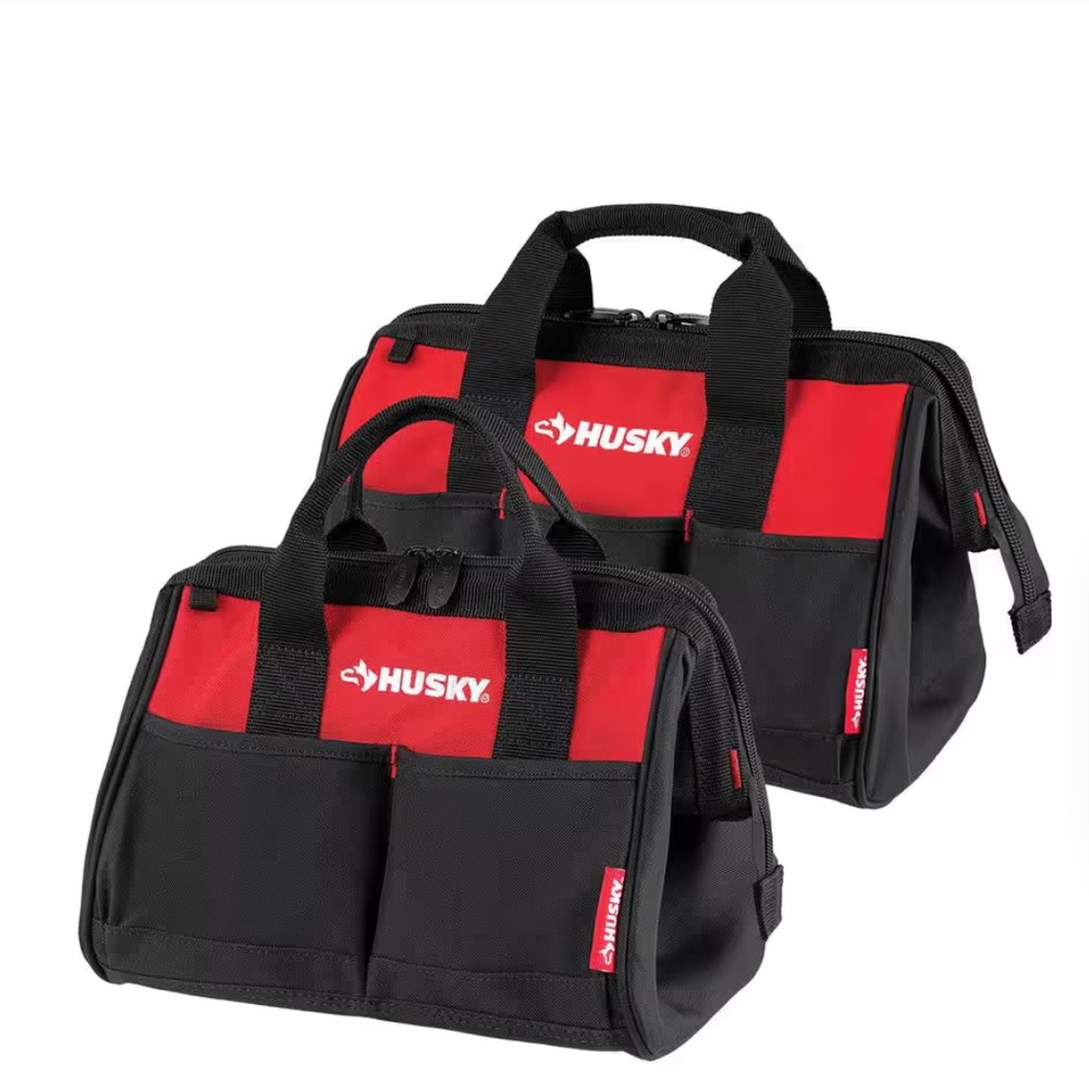 NWT 24” & 12” Husky Red and Black Tool Bag Set